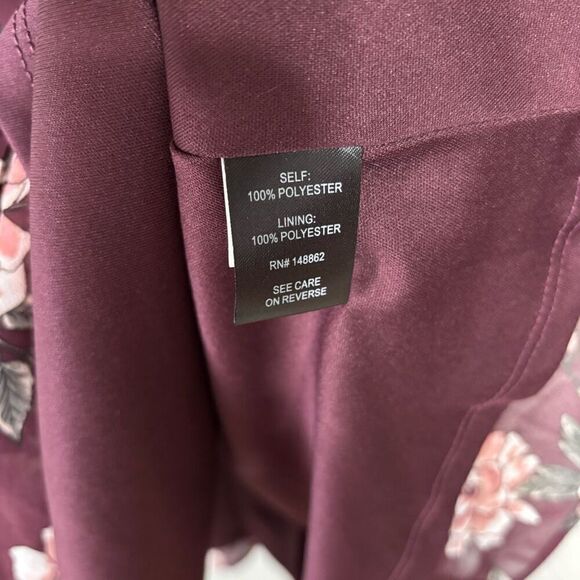 Torrid Black Floral Pattern Off Shoulder Mini Dress With Cross Back - Picture 5 of 6